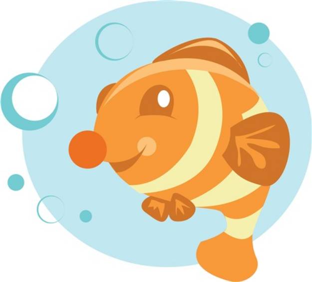 Picture of Bubble Fish SVG File