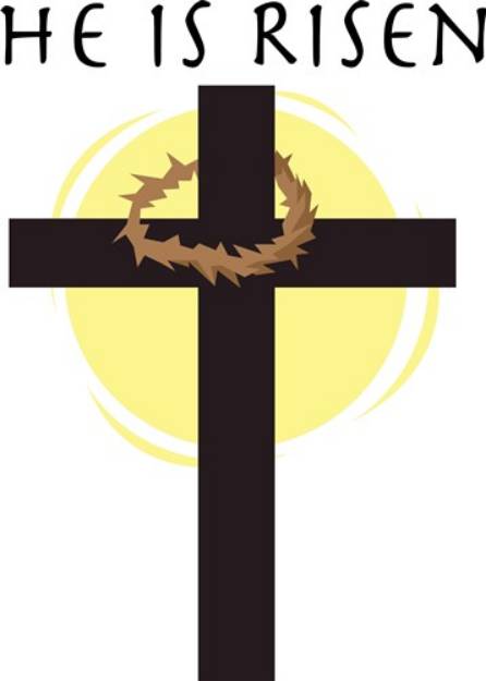 Picture of He Is Risen SVG File