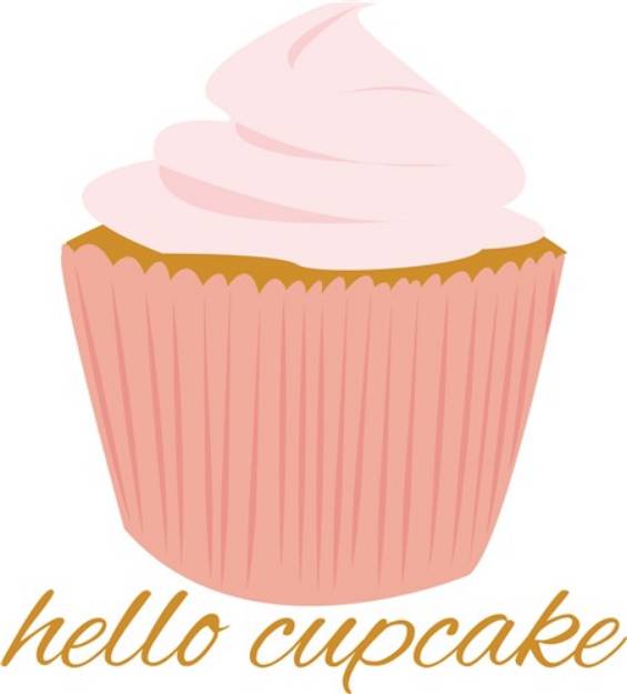 Picture of Hello Cupcake SVG File