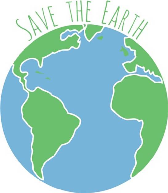 Picture of Save The Earth SVG File