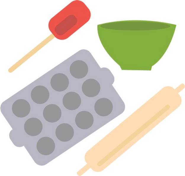 Picture of Baking Utensils SVG File