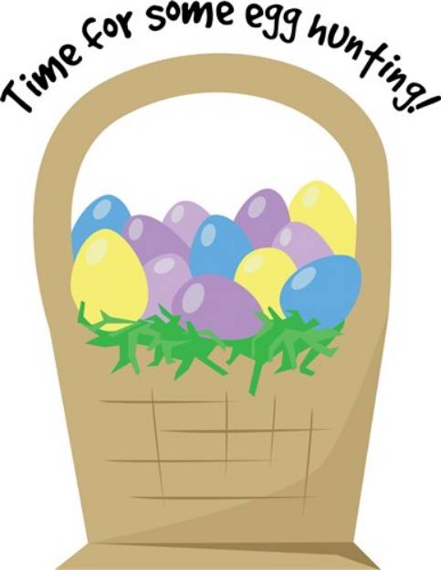 Picture of Egg Hunting SVG File