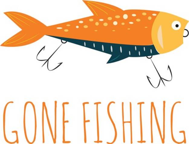 Picture of Gone Fishing SVG File