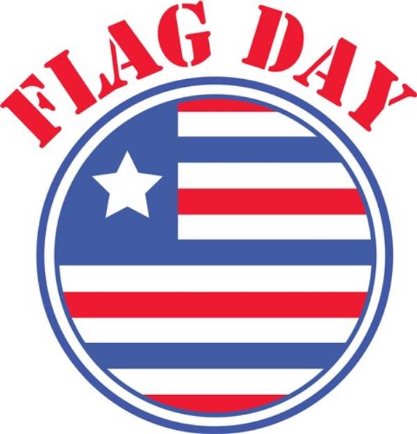 Picture of Flag Day SVG File