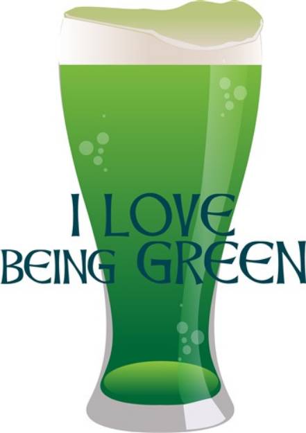 Picture of Love Being Green SVG File