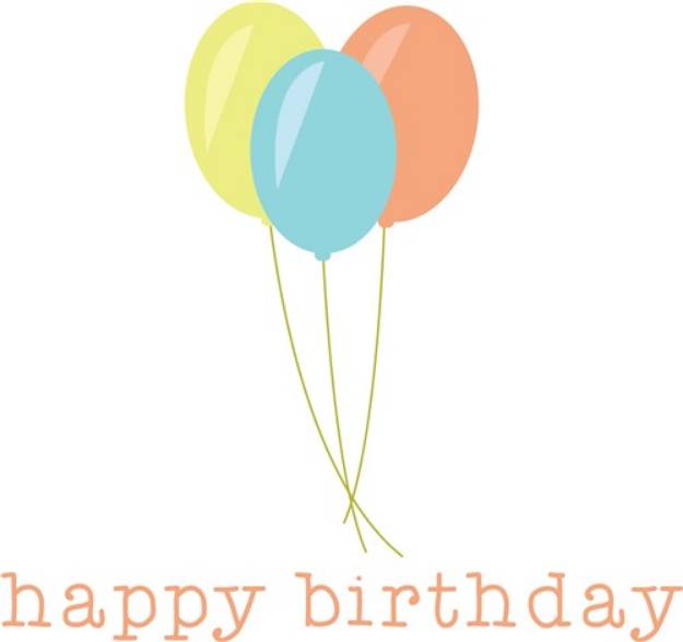 Picture of Happy Birthday SVG File