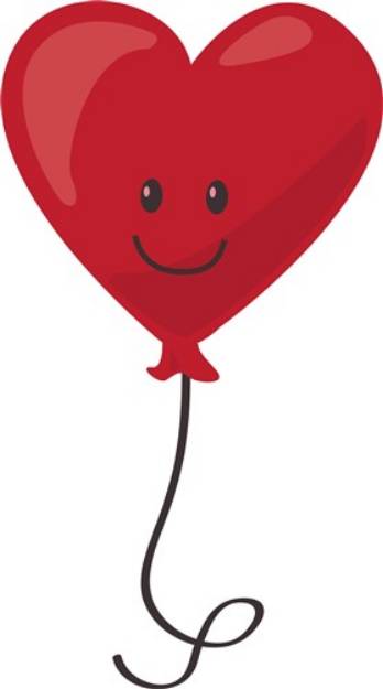 Picture of Love Balloon SVG File