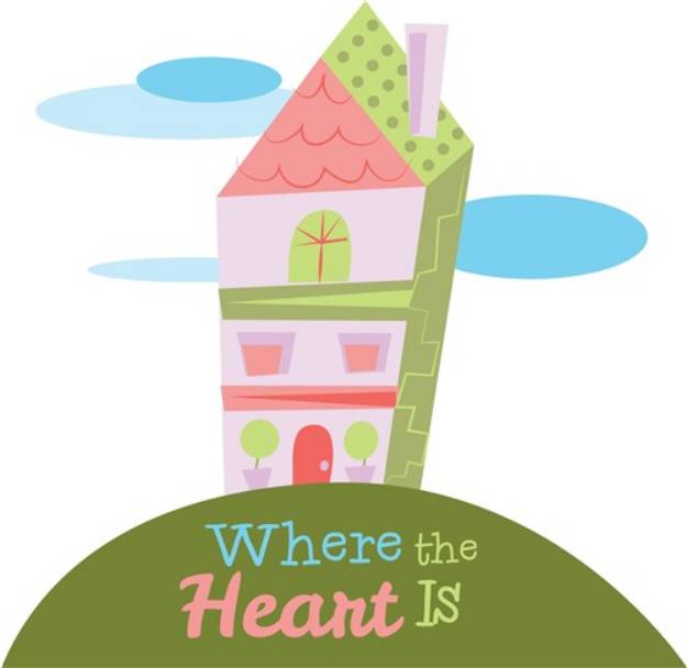 Picture of Where Heart Is SVG File
