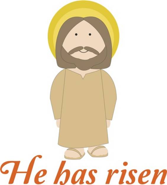 Picture of He Has Risen SVG File