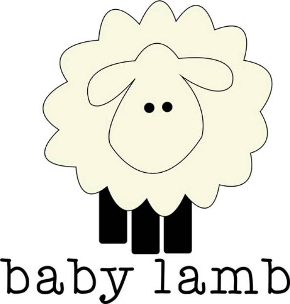 Picture of Baby Lamb SVG File