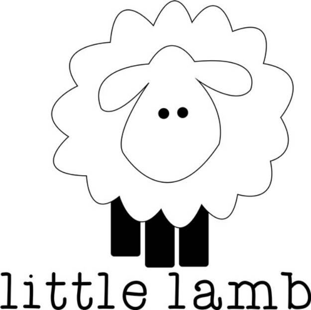 Picture of Little Lamb SVG File