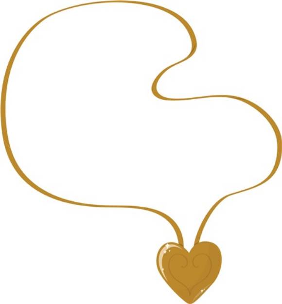 Picture of Heart Necklace SVG File