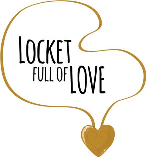 Picture of Locket Of Love SVG File