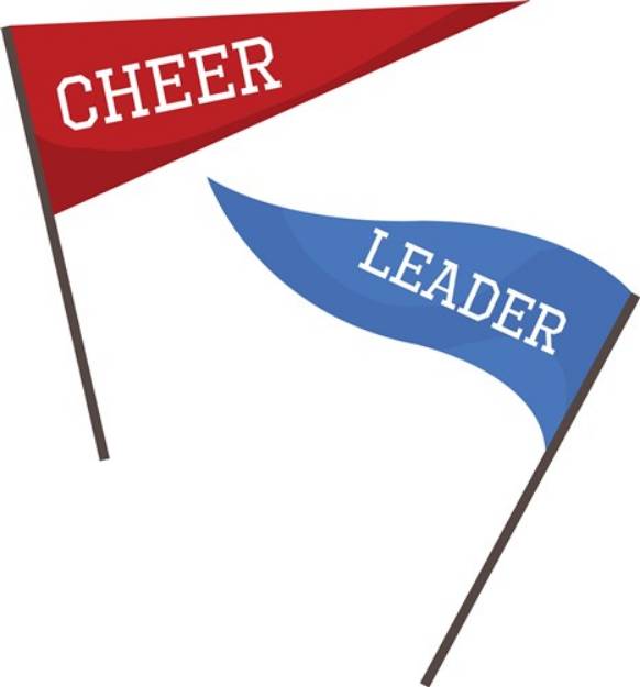 Picture of Cheer Flags SVG File