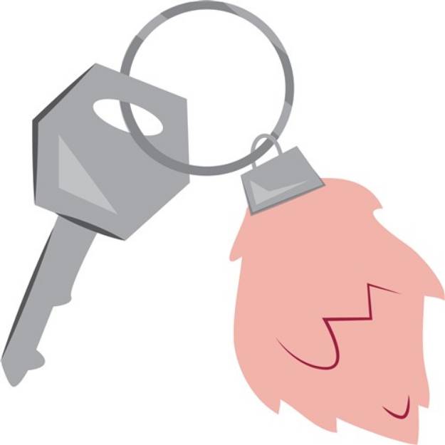 Picture of Lucky Keychain SVG File