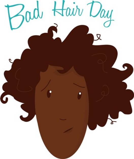 Picture of Bad Hair Day SVG File