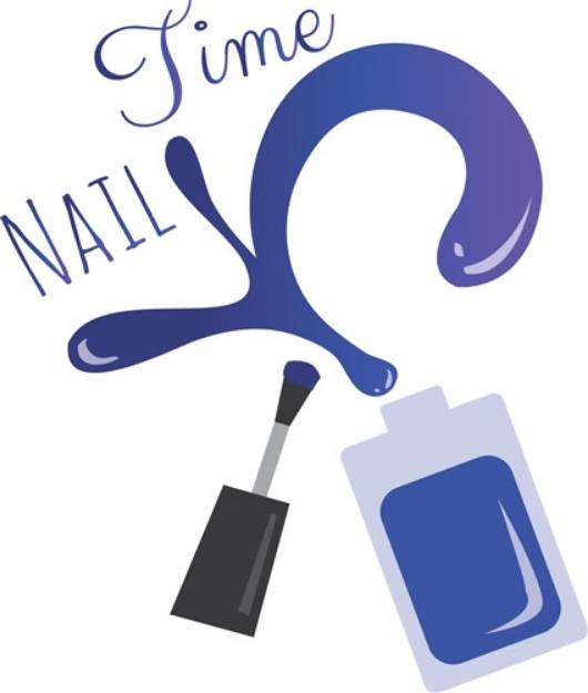 Picture of Nail Time SVG File