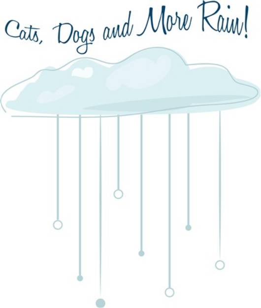 Picture of Cats Dogs Rain SVG File