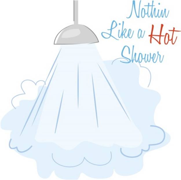 Picture of Hot Shower SVG File