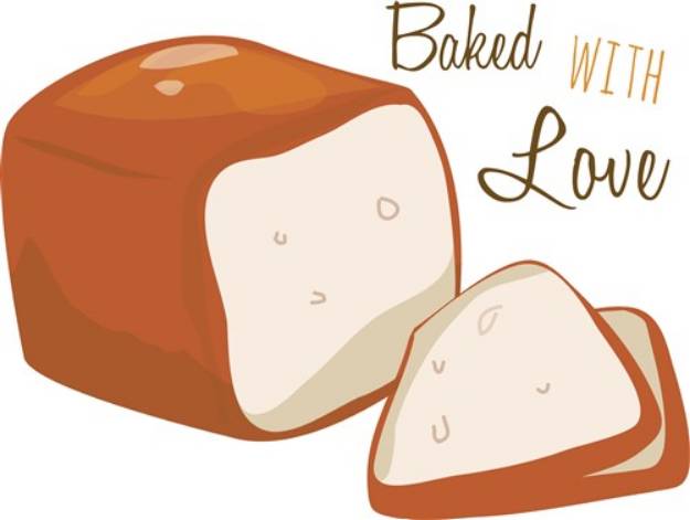 Picture of Baked with Love SVG File