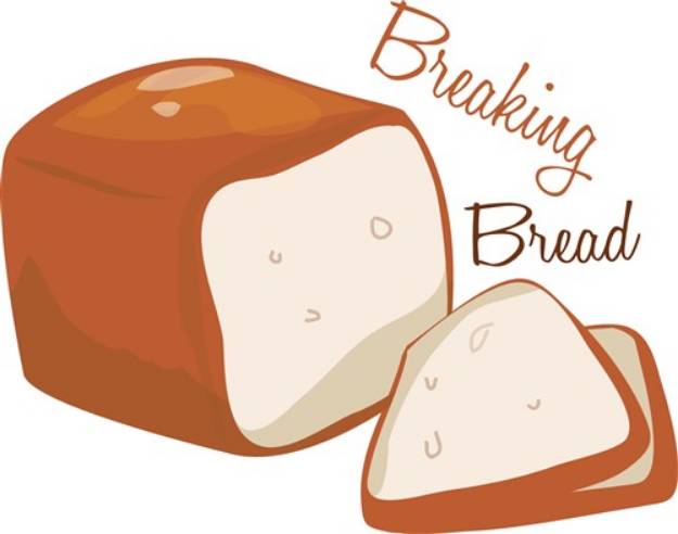 Picture of Breaking Bread SVG File