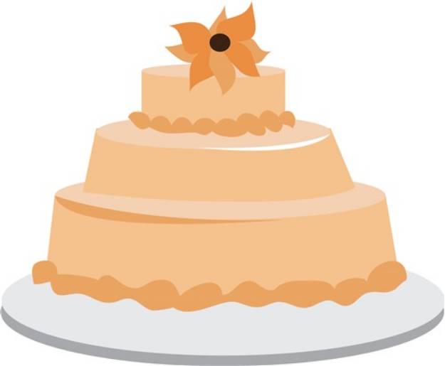 Picture of Floral Cake SVG File