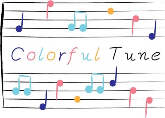 Picture of Colorful Tune SVG File