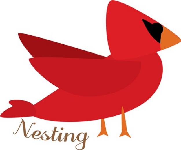 Picture of Nesting Cardinal SVG File