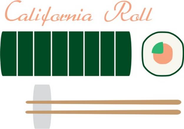 Picture of California Roll SVG File