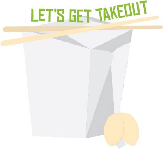 Picture of Lets Get Takeout SVG File