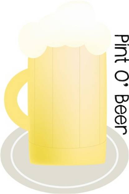 Picture of Pint o Beer SVG File