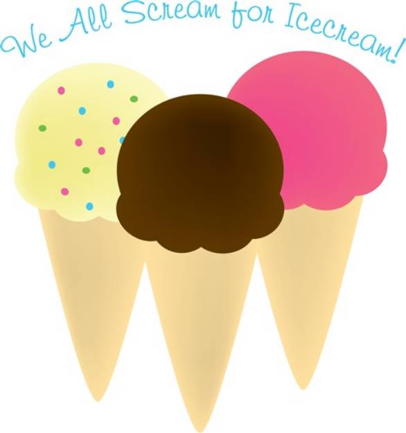 Picture of We All Scream SVG File