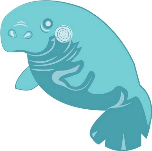 Picture of Manatee Animal SVG File