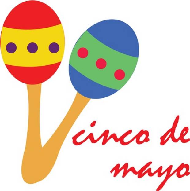 Picture of Cinco de Mayo Maracas SVG File