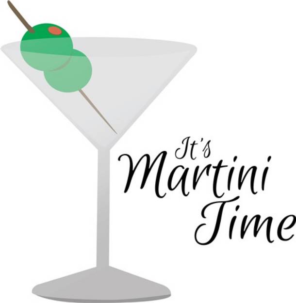 Picture of Martini Time SVG File