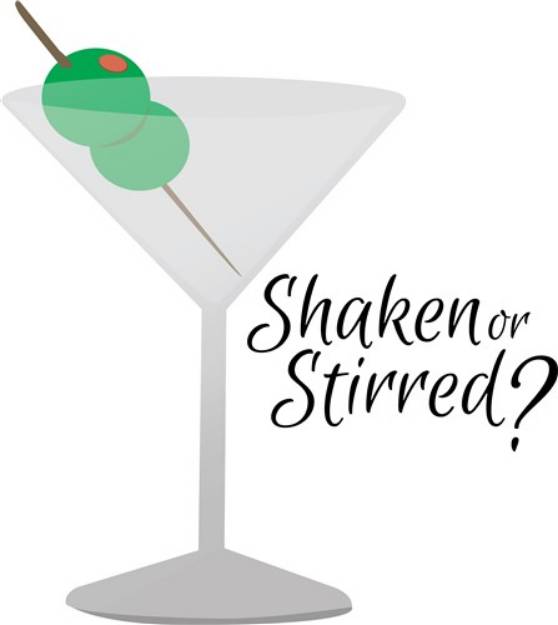 Picture of Shaken or Stirred SVG File