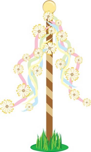 Picture of May Pole SVG File