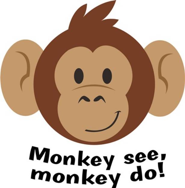 Picture of Monkey See SVG File