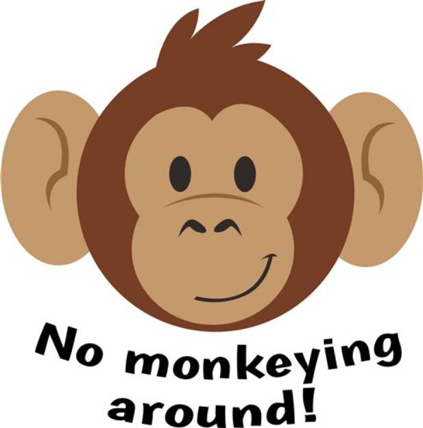 Picture of No Monkeying Around SVG File