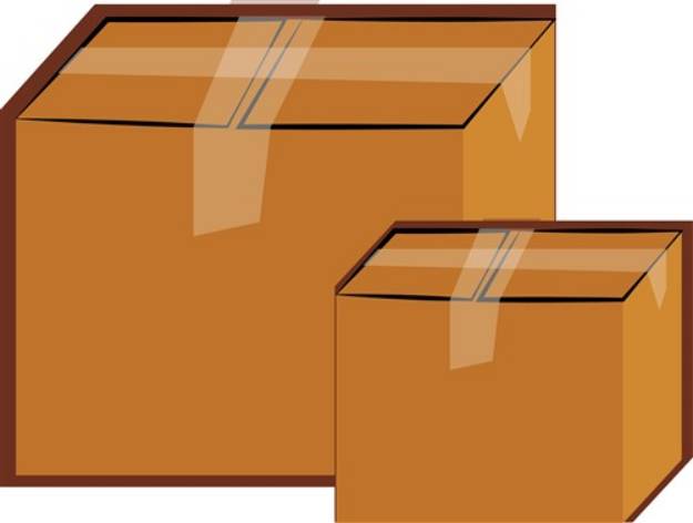 Picture of Moving Boxes SVG File