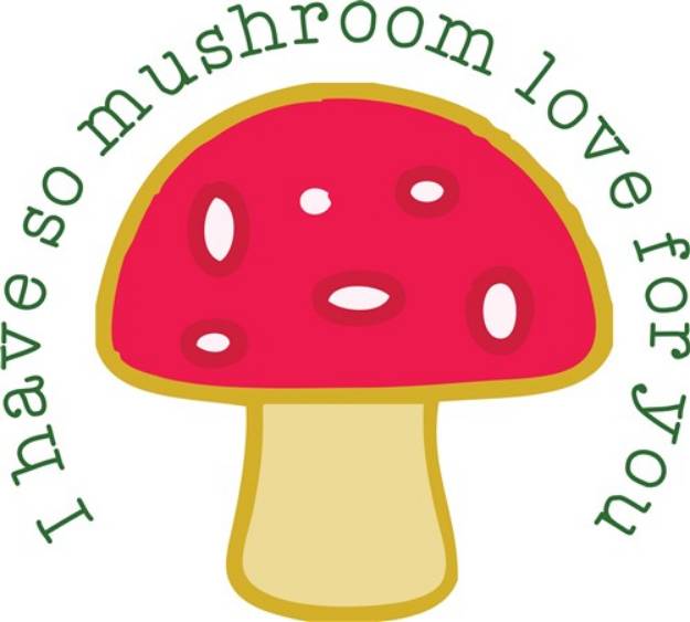 Picture of Mushroom Love SVG File