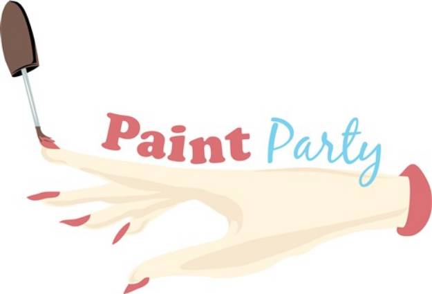 Picture of Paint Party SVG File