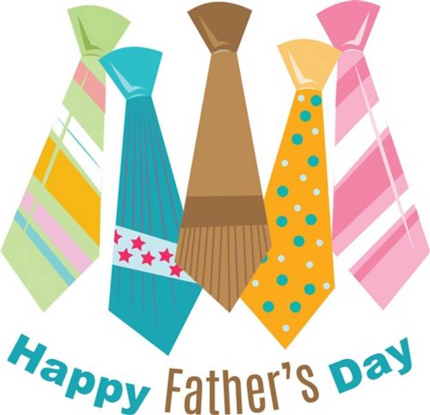 Picture of Fathers Day Ties SVG File