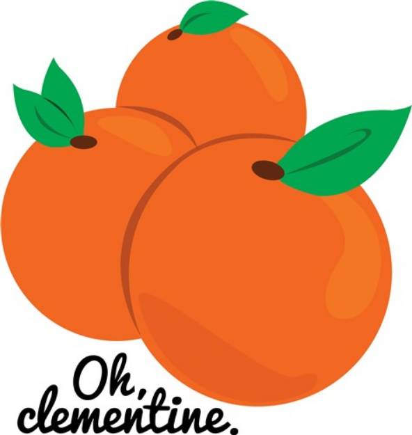 Picture of Oh Clementine SVG File