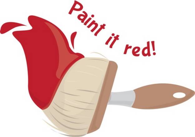 Picture of Paint It Red SVG File