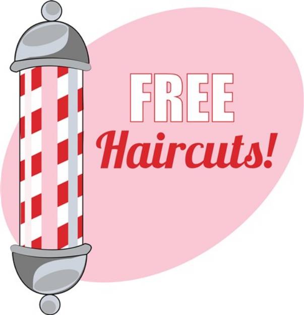 Picture of Free Haircuts SVG File