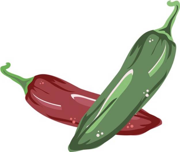 Picture of Spicy Peppers SVG File