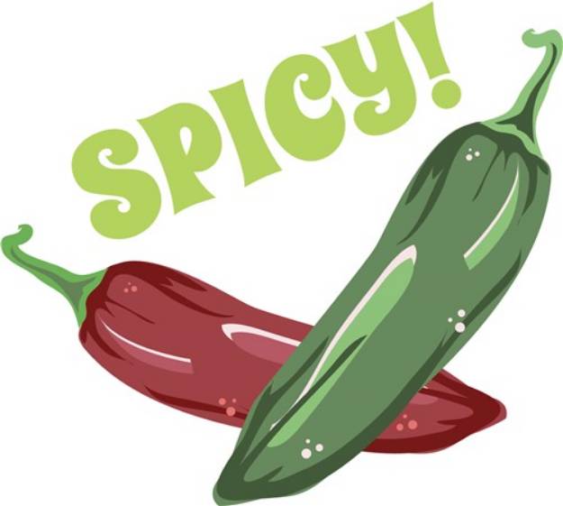 Picture of Spicy! Peppers SVG File