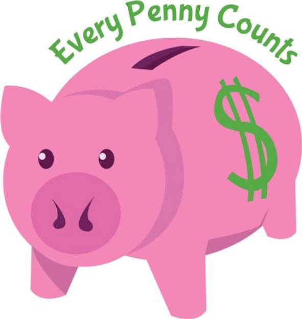 Picture of Every Penny Counts SVG File