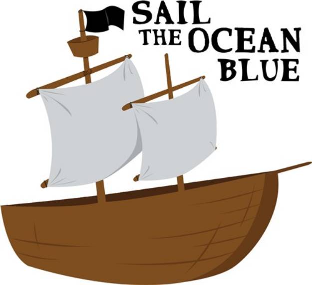 Picture of Sail the Ocean Blue SVG File